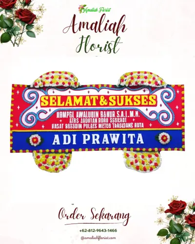 Karangan Bunga Ucapan Selamat di Liluwo